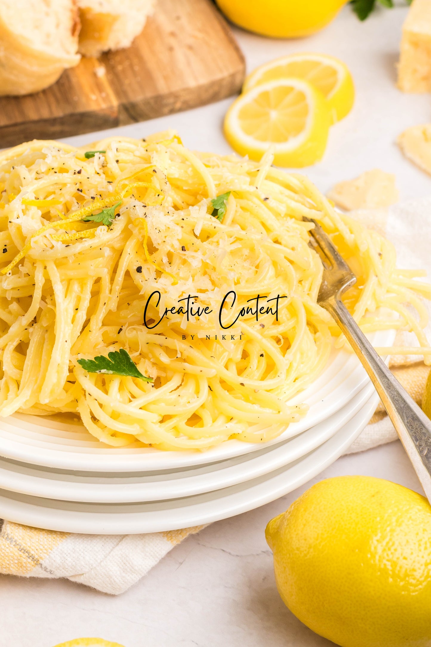 Lemon Cream Spaghetti - Set 2 of 2