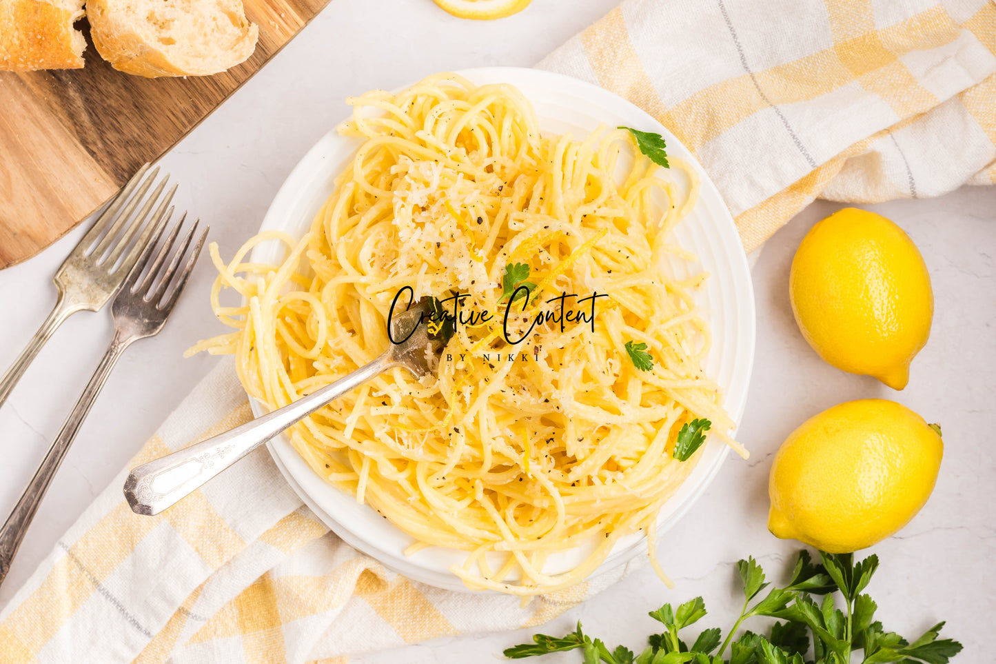 Lemon Cream Spaghetti - Set 2 of 2