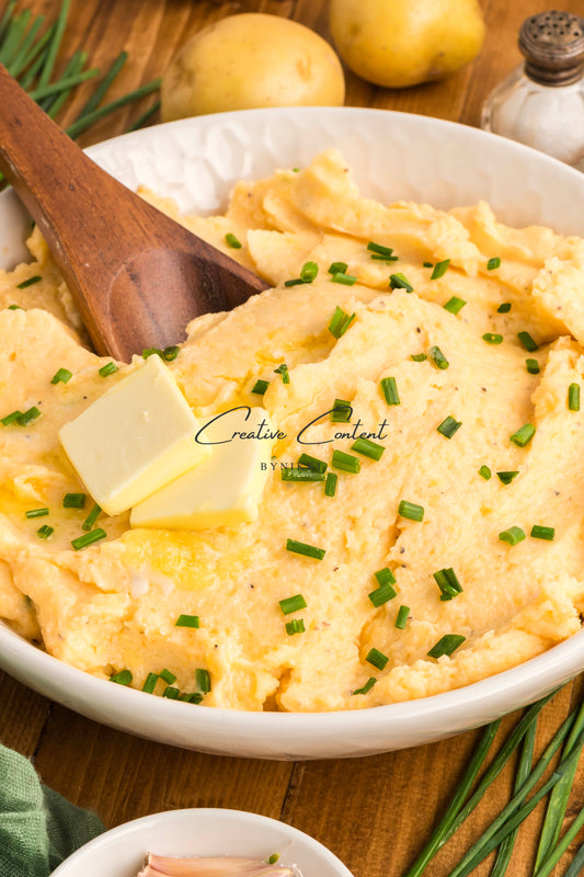 Mashed Potatoes With Cheese - Set 2 of 2