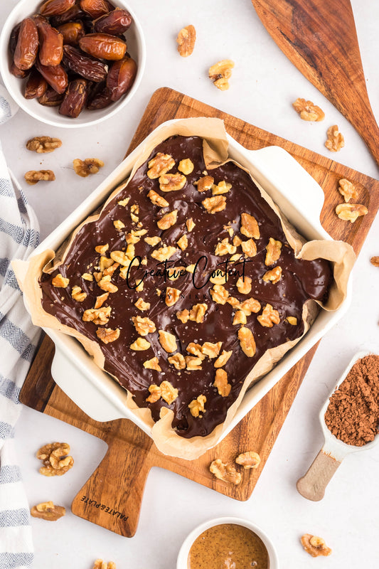 No Bake Brownies + Chocolate Gancache - Set 1 of 2