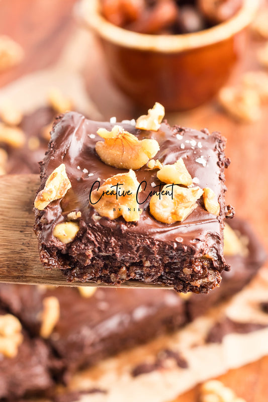 No Bake Brownies + Chocolate Ganache - Set 2 of 2