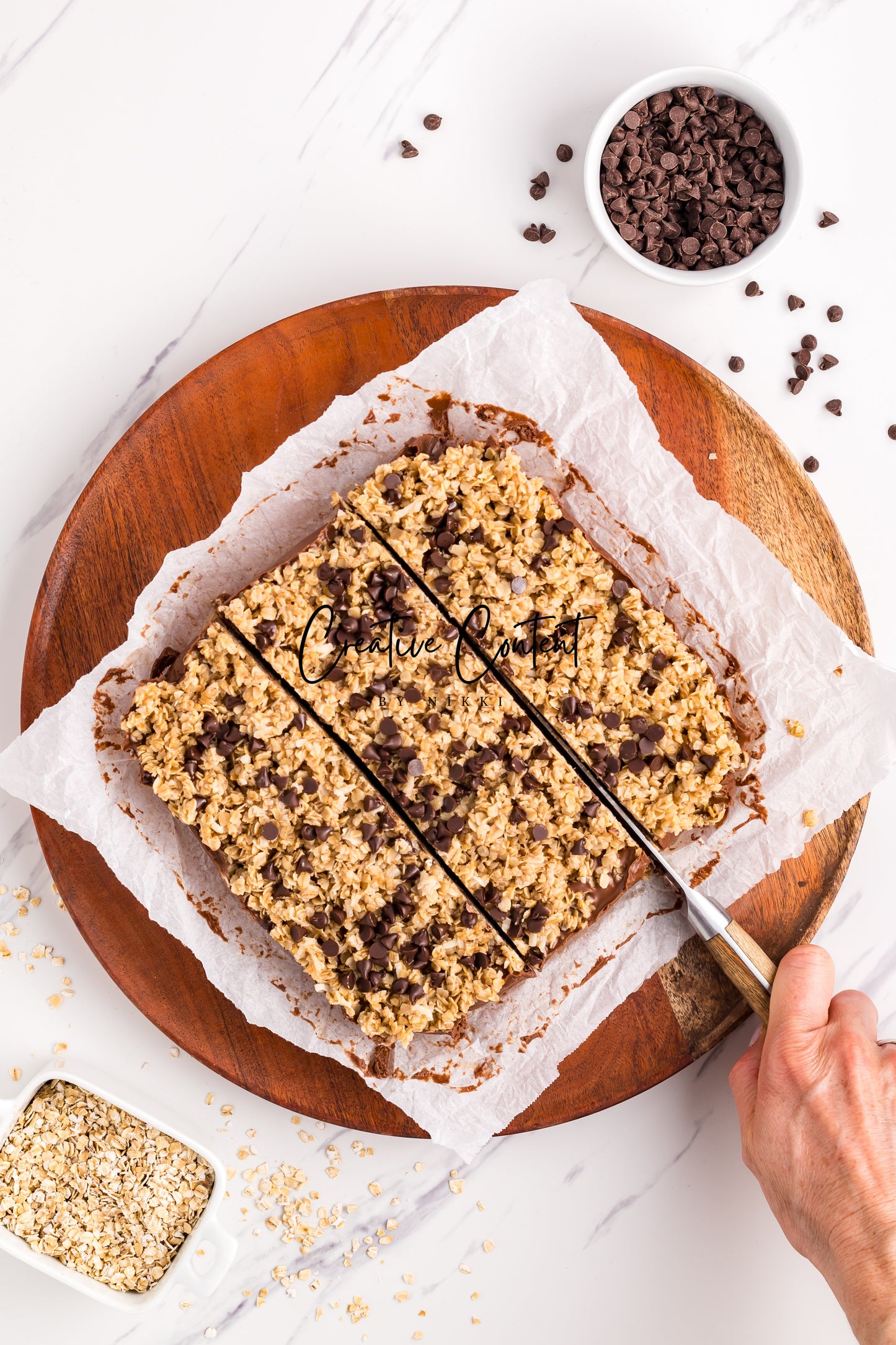 No Bake Chocolate Peanut Butter Oatmeal Bars - Exclusive