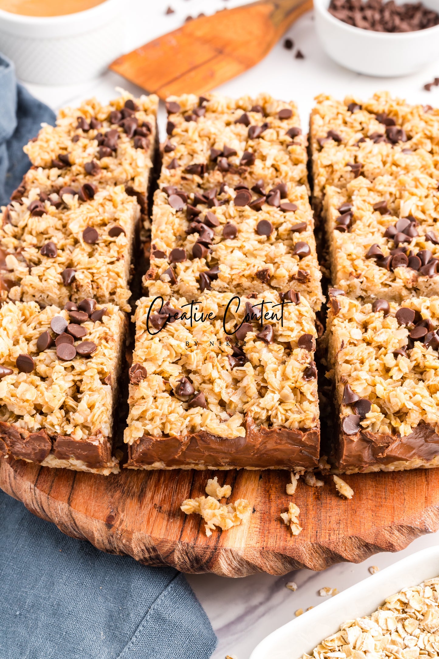 No Bake Chocolate Peanut Butter Oatmeal Bars - Exclusive