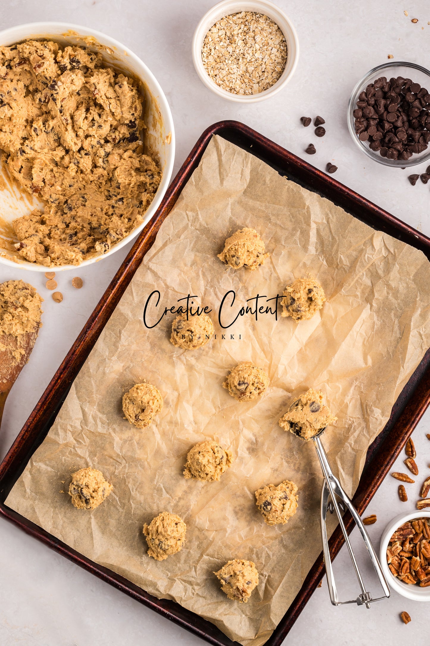 Oatmeal Peanut Butter Chocolate Chip Cookies - Set 2 of 2