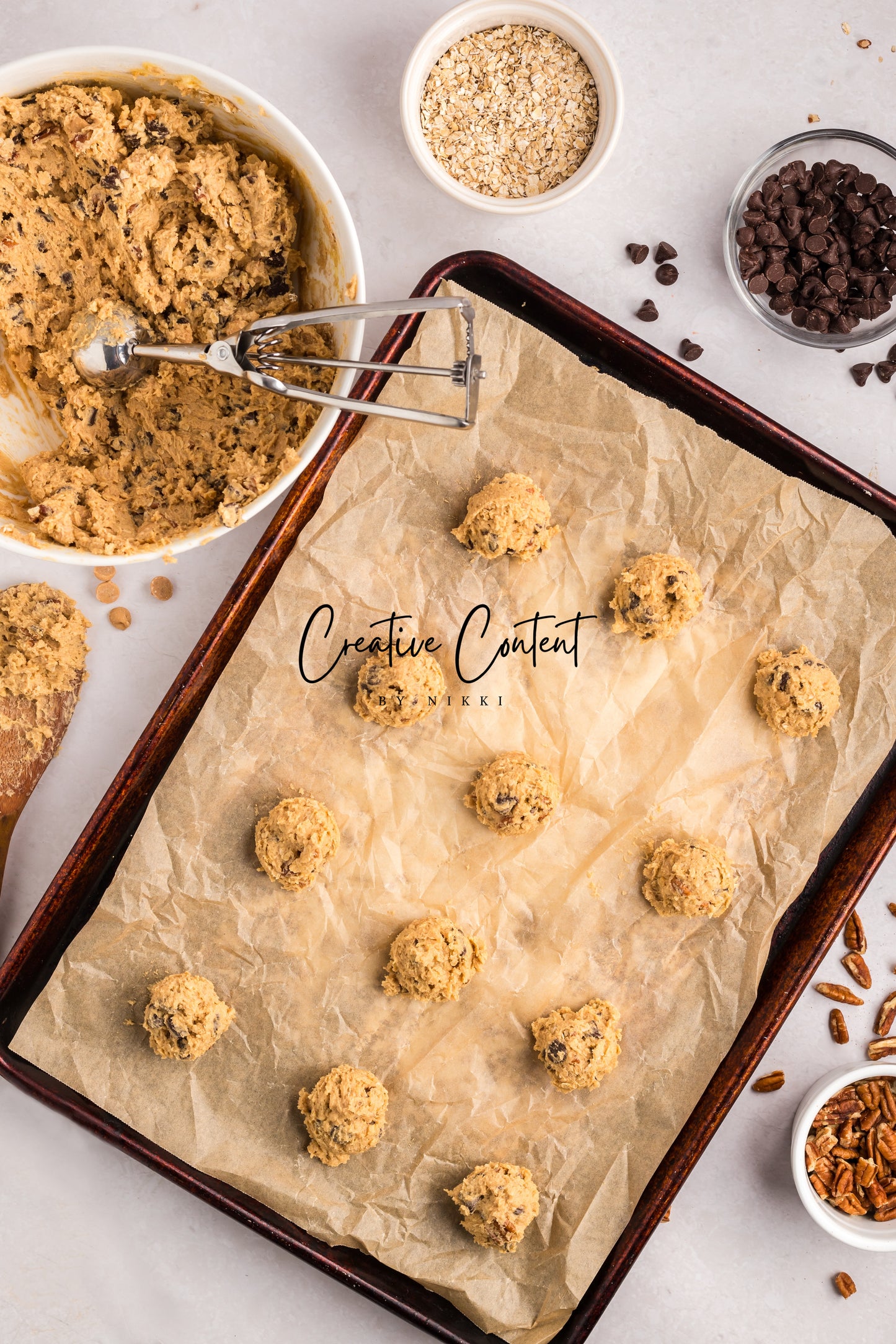 Oatmeal Peanut Butter Chocolate Chip Cookies - Set 1 of 2