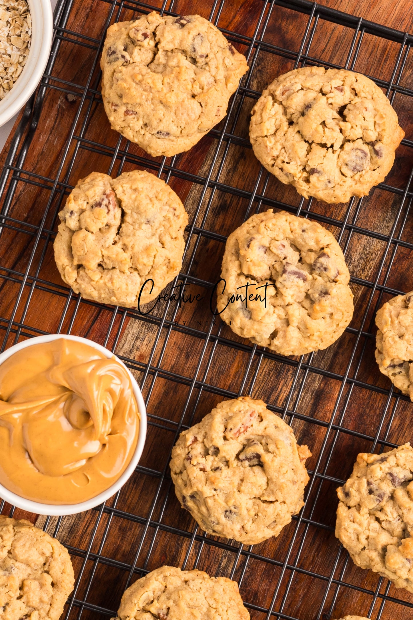 Oatmeal Peanut Butter Chocolate Chip Cookies - Set 2 of 2