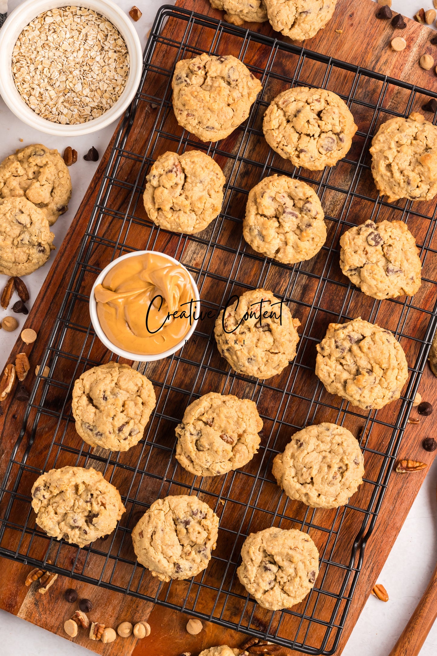 Oatmeal Peanut Butter Chocolate Chip Cookies - Set 2 of 2