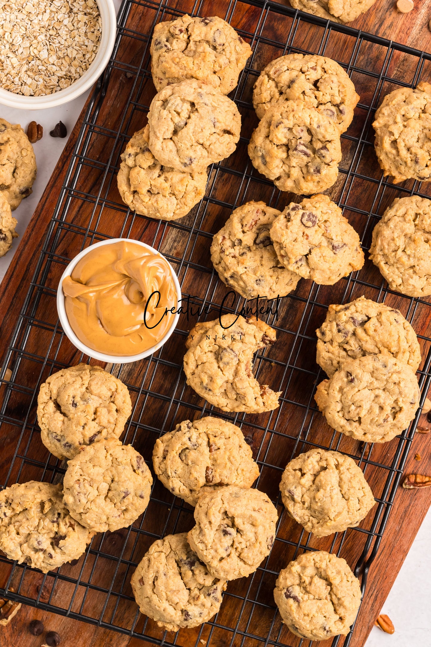 Oatmeal Peanut Butter Chocolate Chip Cookies - Set 2 of 2