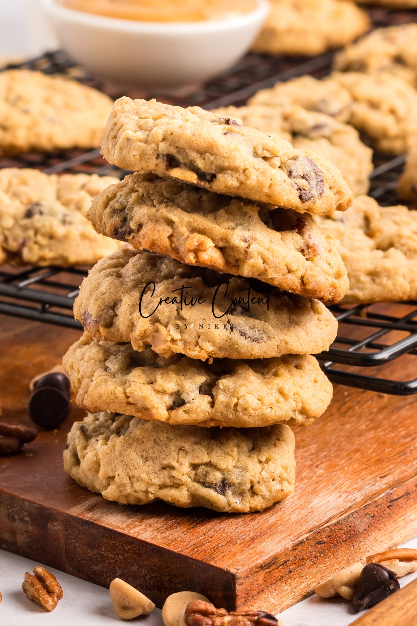 Oatmeal Peanut Butter Chocolate Chip Cookies - Set 2 of 2