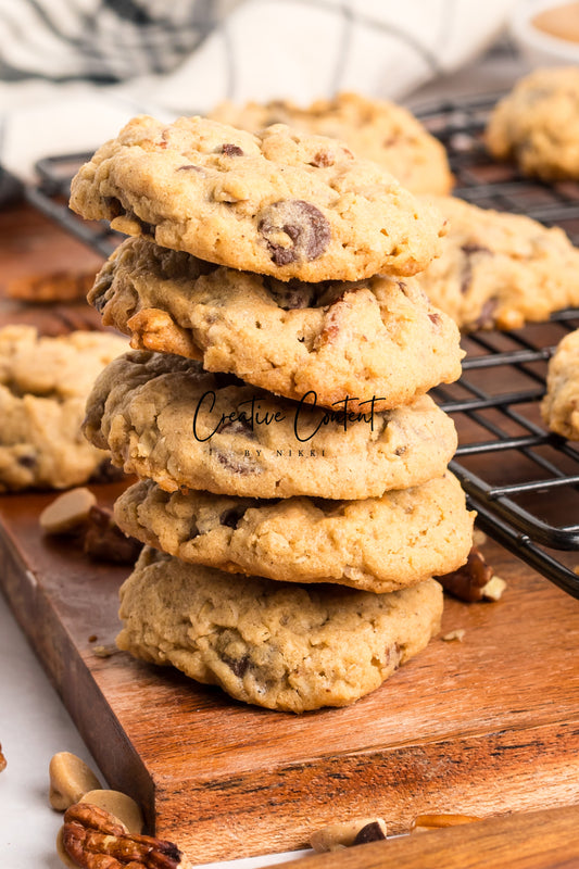 Oatmeal Peanut Butter Chocolate Chip Cookies - Set 2 of 2