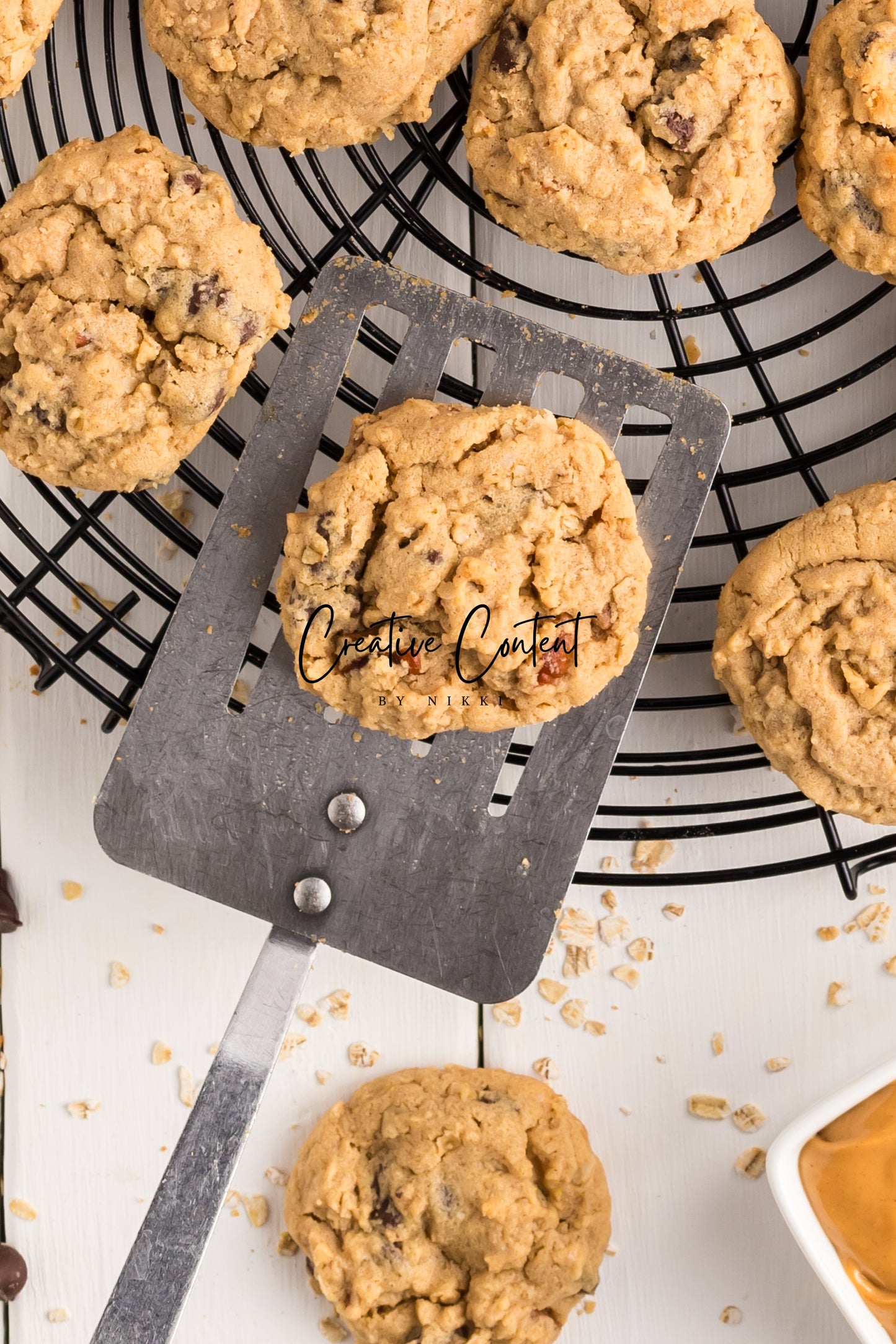 Oatmeal Peanut Butter Chocolate Chip Cookies - Set 1 of 2