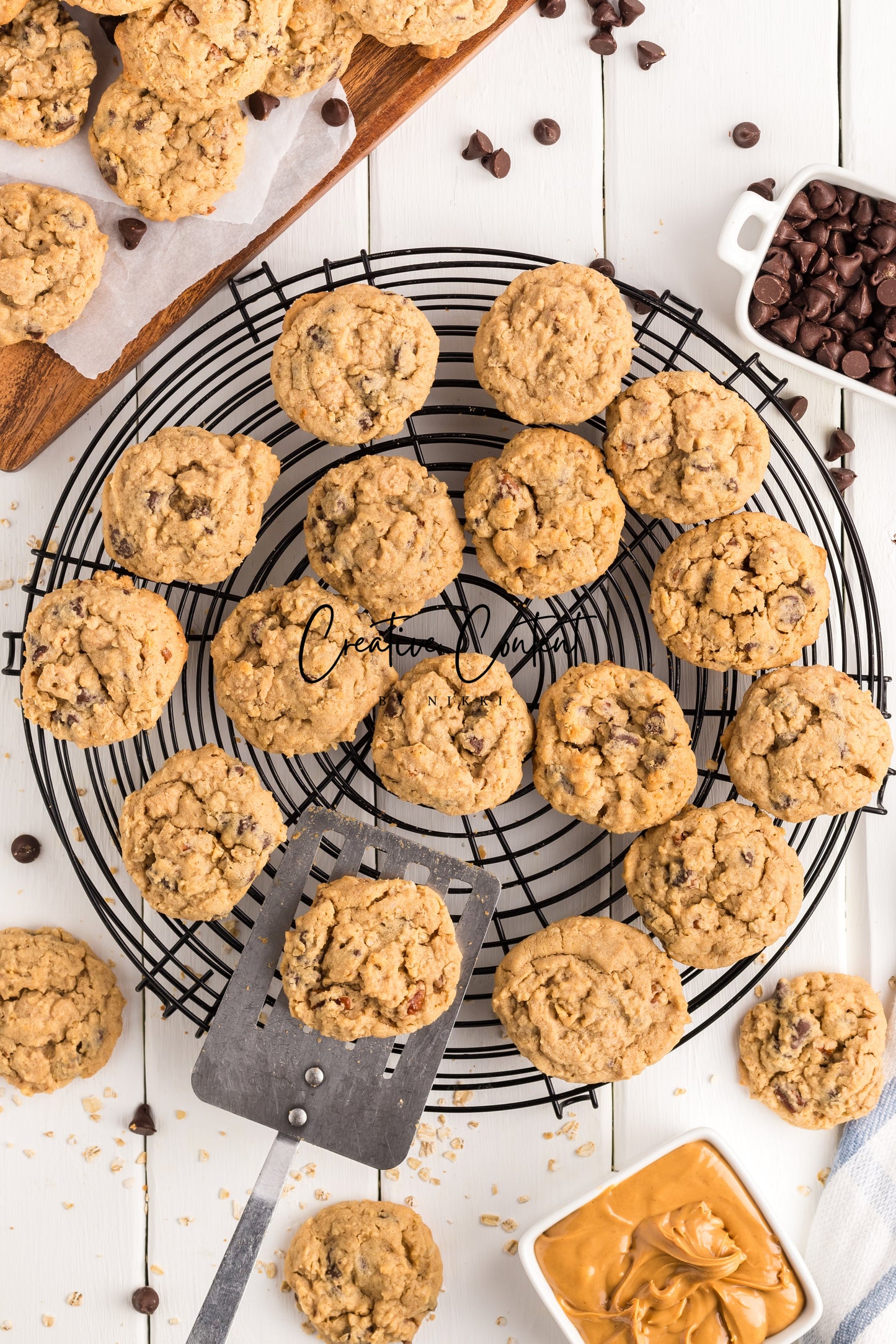 Oatmeal Peanut Butter Chocolate Chip Cookies - Set 1 of 2