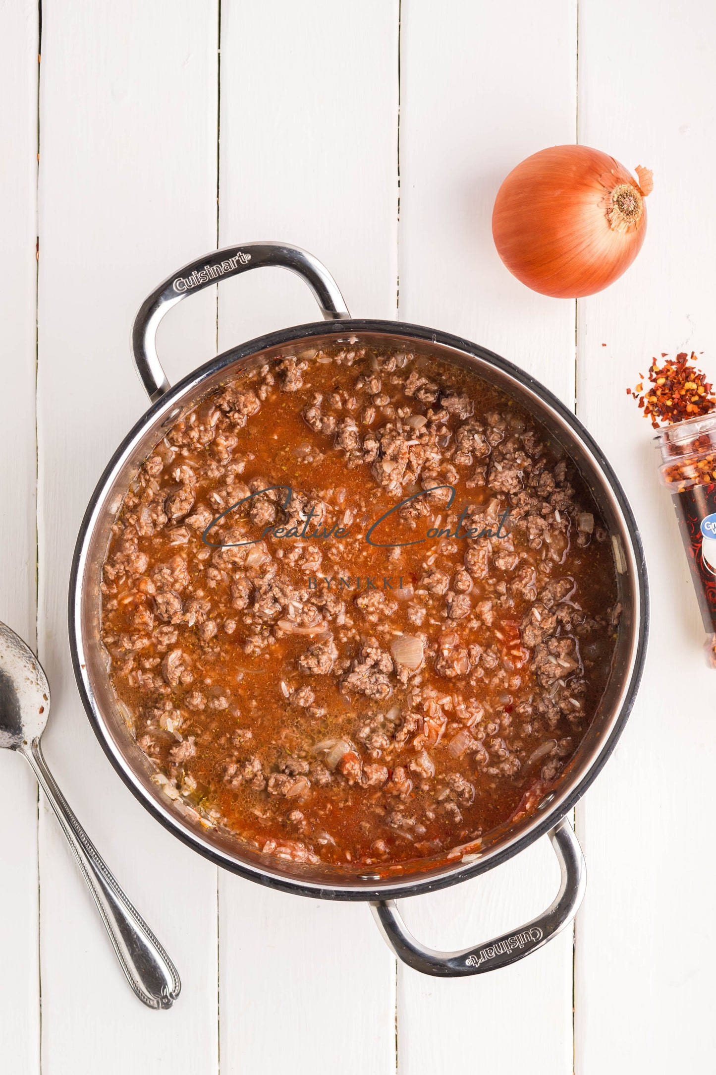 One Pan Cheeseburger Rice  -  Exclusive