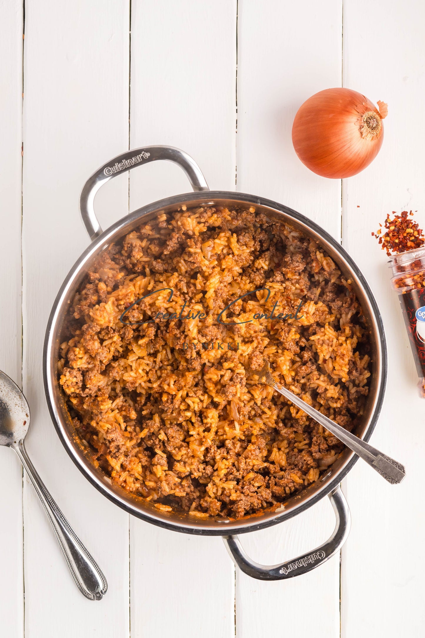 One Pan Cheeseburger Rice  -  Exclusive