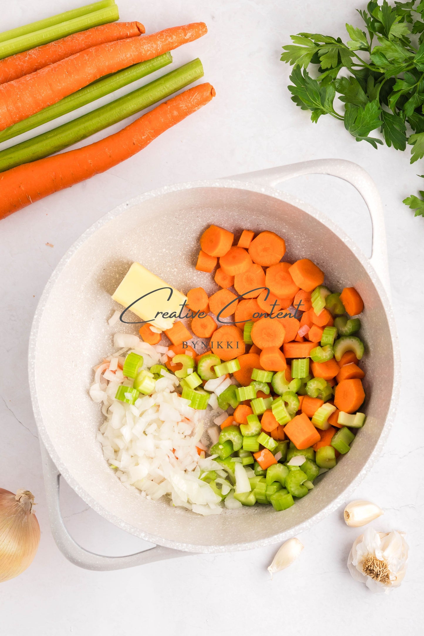 One Pot Creamy Chicken Noodle Soup   -  Exclusive