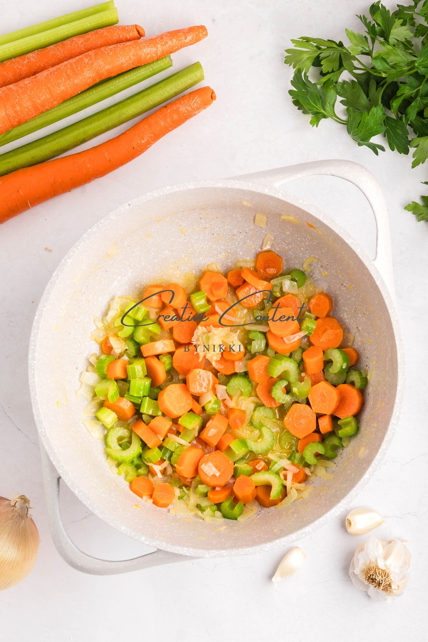 One Pot Creamy Chicken Noodle Soup   -  Exclusive