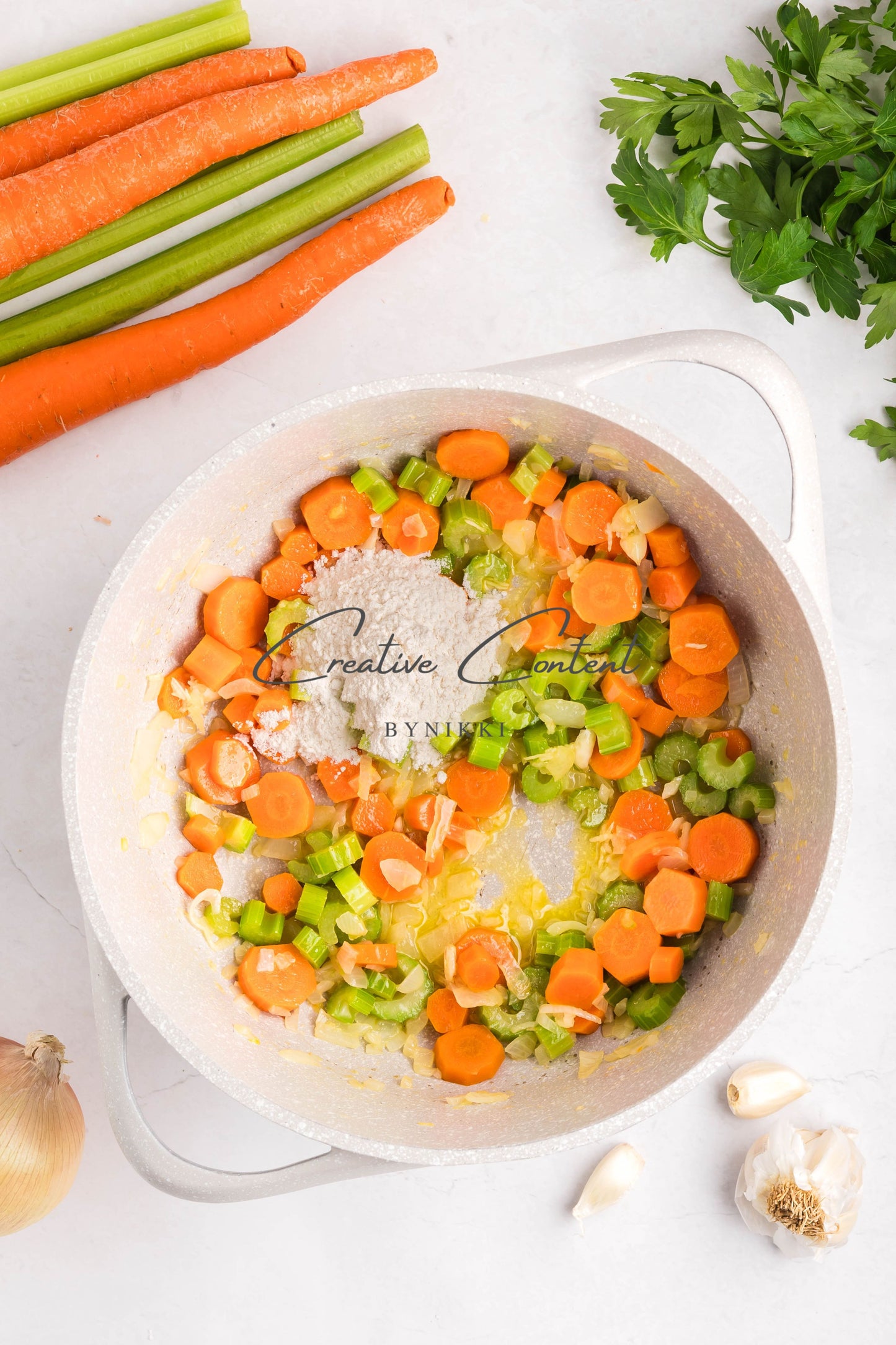 One Pot Creamy Chicken Noodle Soup   -  Exclusive