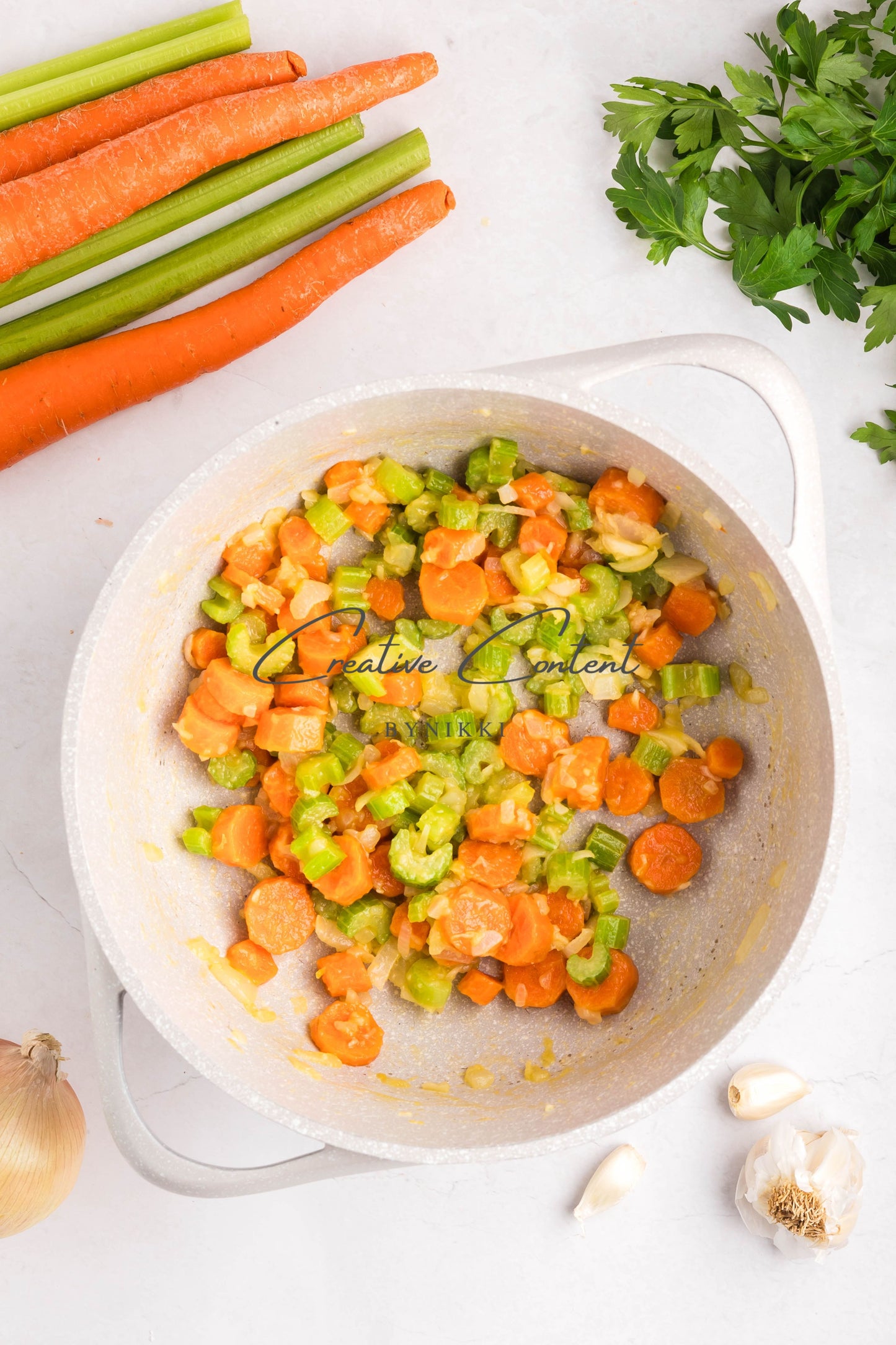 One Pot Creamy Chicken Noodle Soup   -  Exclusive