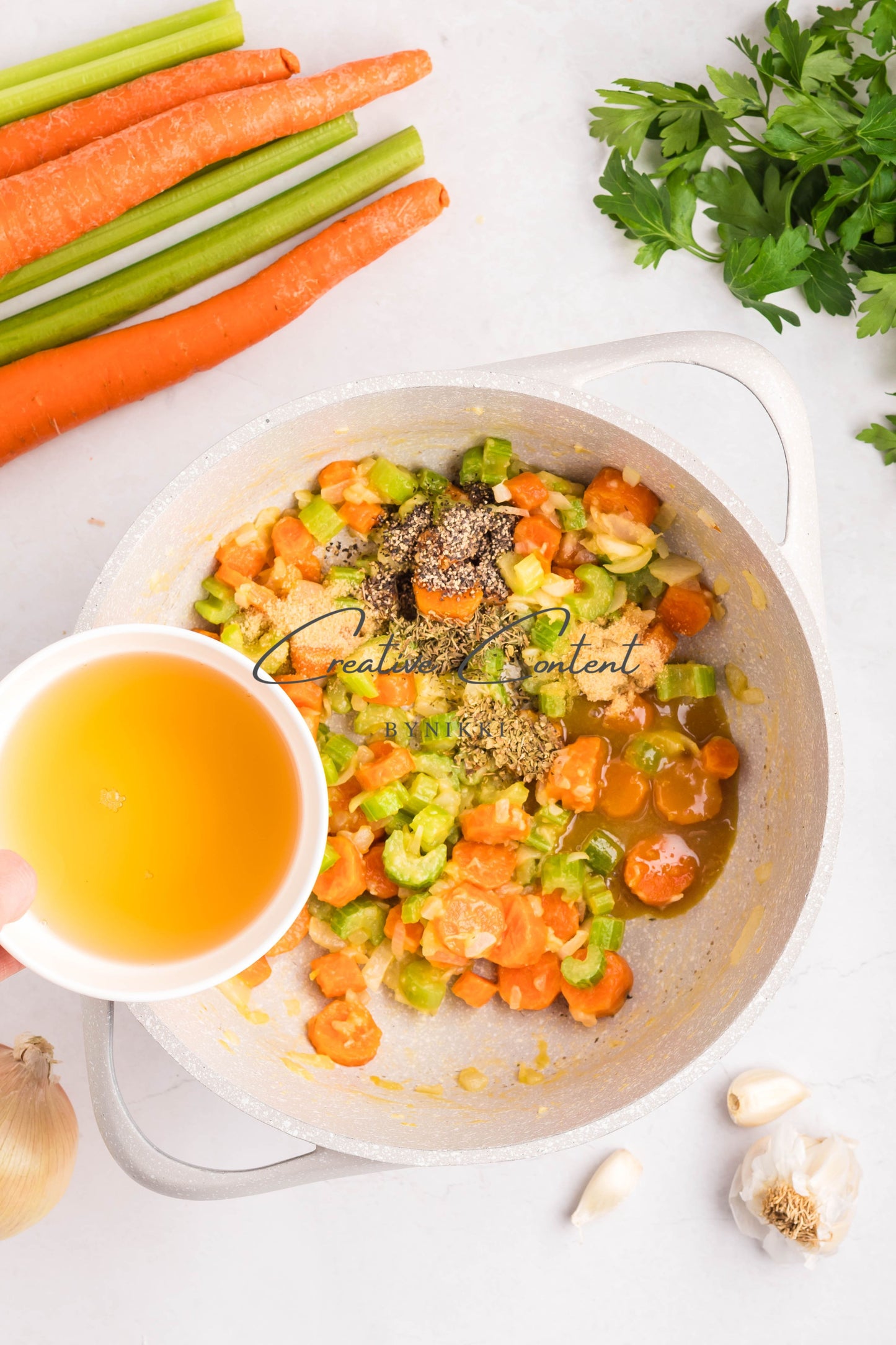 One Pot Creamy Chicken Noodle Soup   -  Exclusive