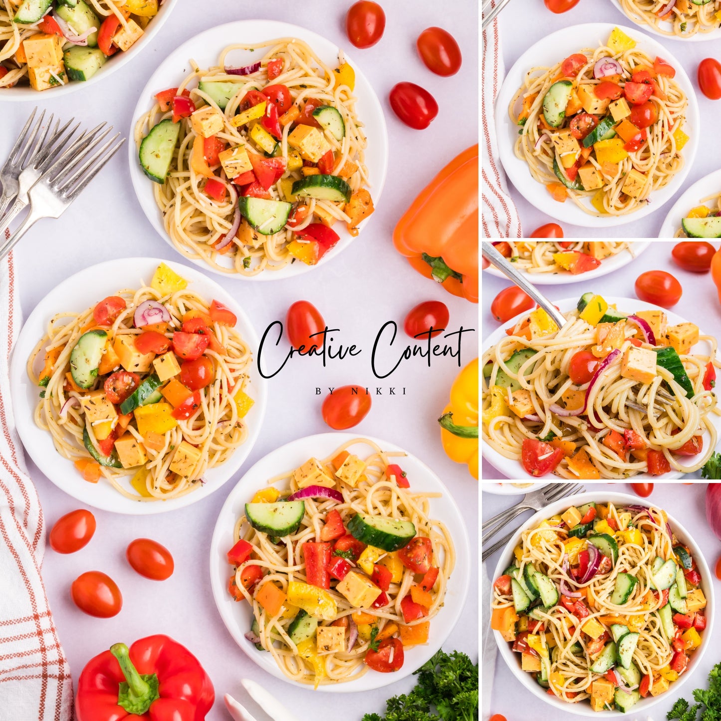 Spaghetti Pasta Salad - Set 1 of 2