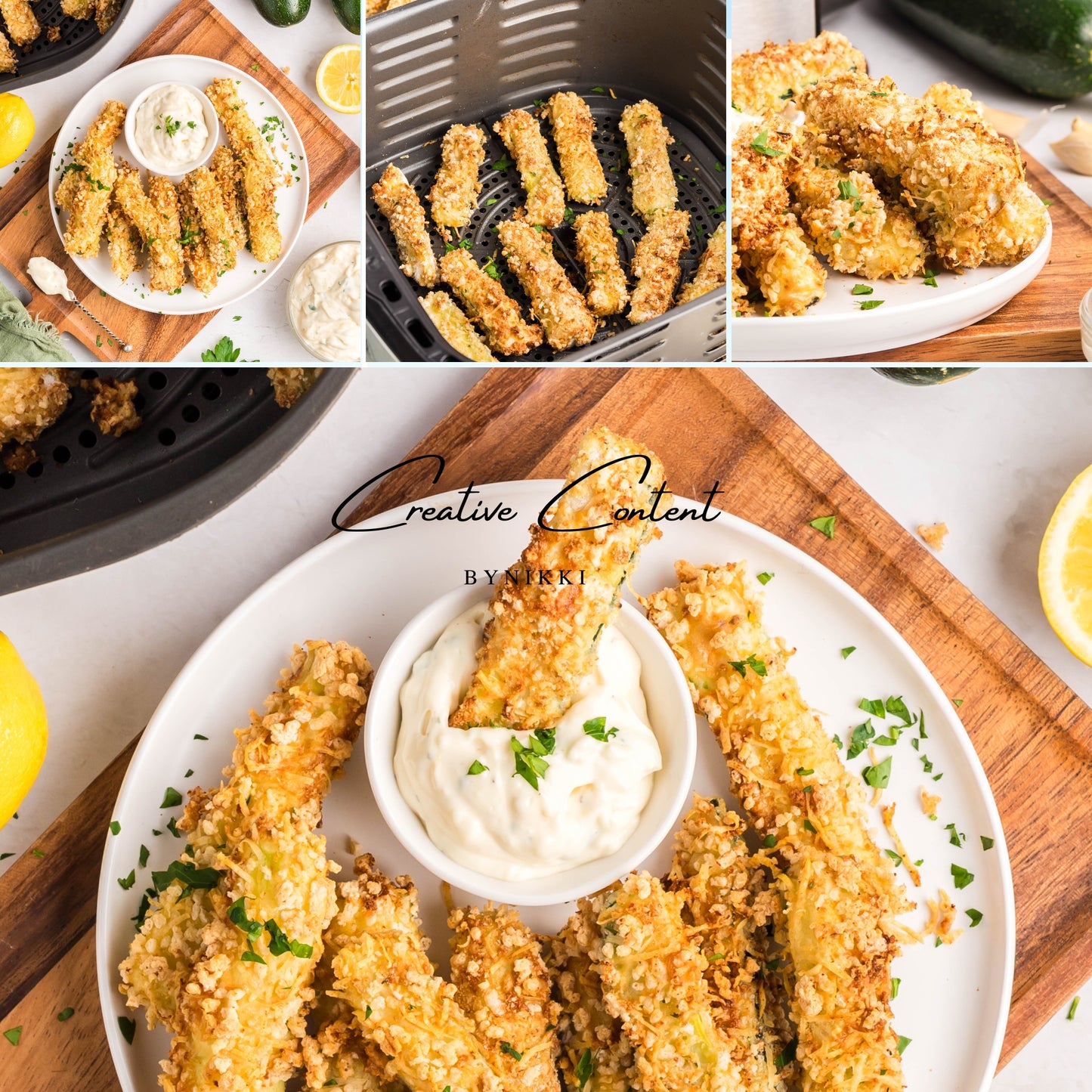 Extra Crispy Air Fryer Zucchini Fries - Set 1 of 2