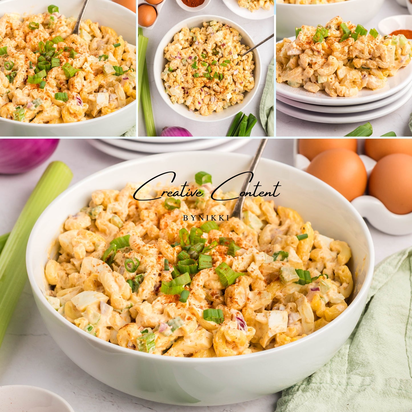 Deviled Egg Pasta Salad - Set 1 of 2