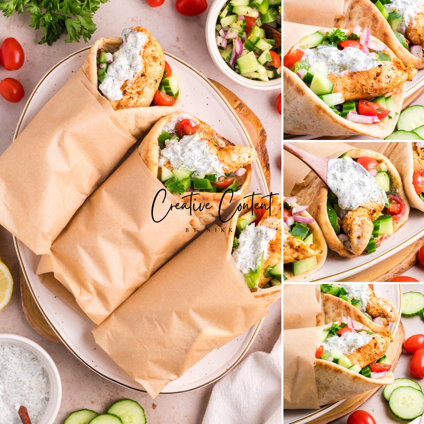 Chicken Gyros + Tzatziki Sauce - Set 1 of 2