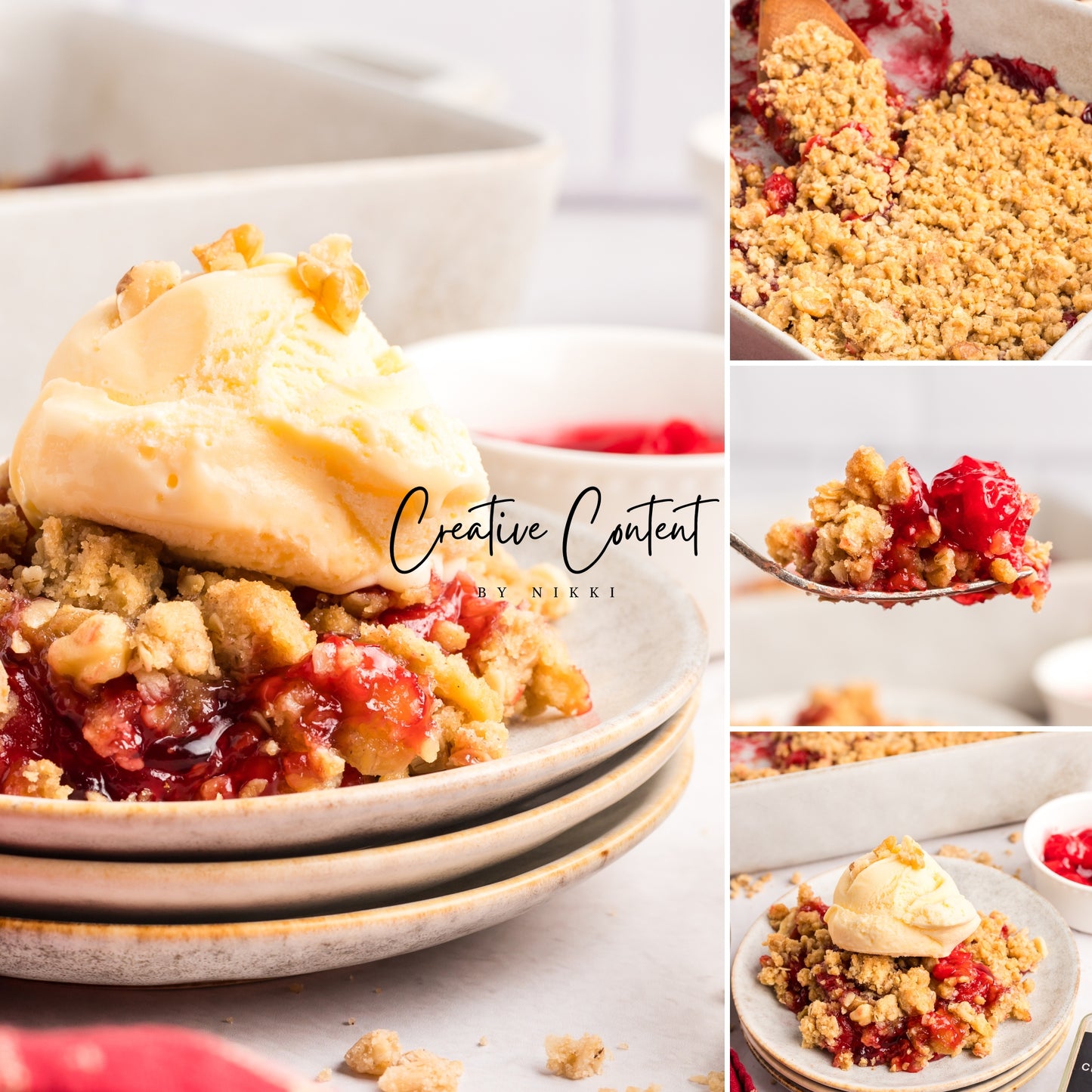 Easy Cherry Crumble- Set 1 of 2
