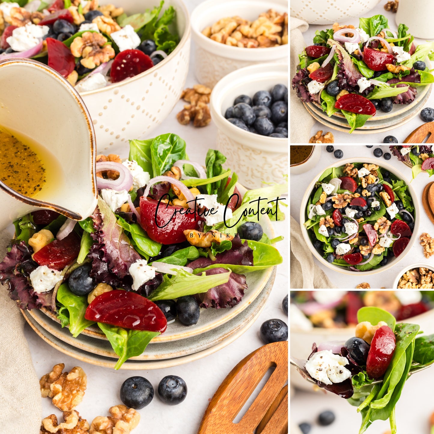 Goat Cheese Salad + Homemade Vinaigrette - Set 1 of 2