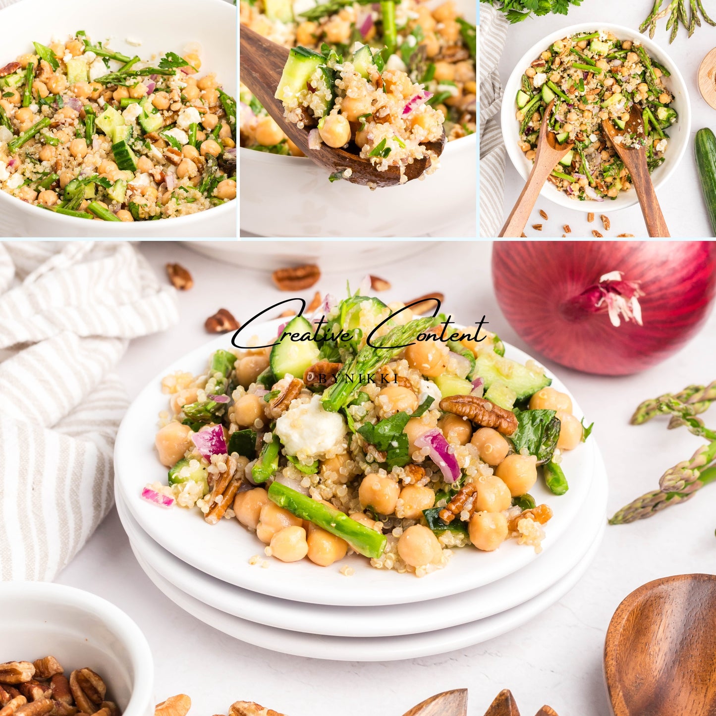 Quinoa Chickpea Salad - Set 1 of 2