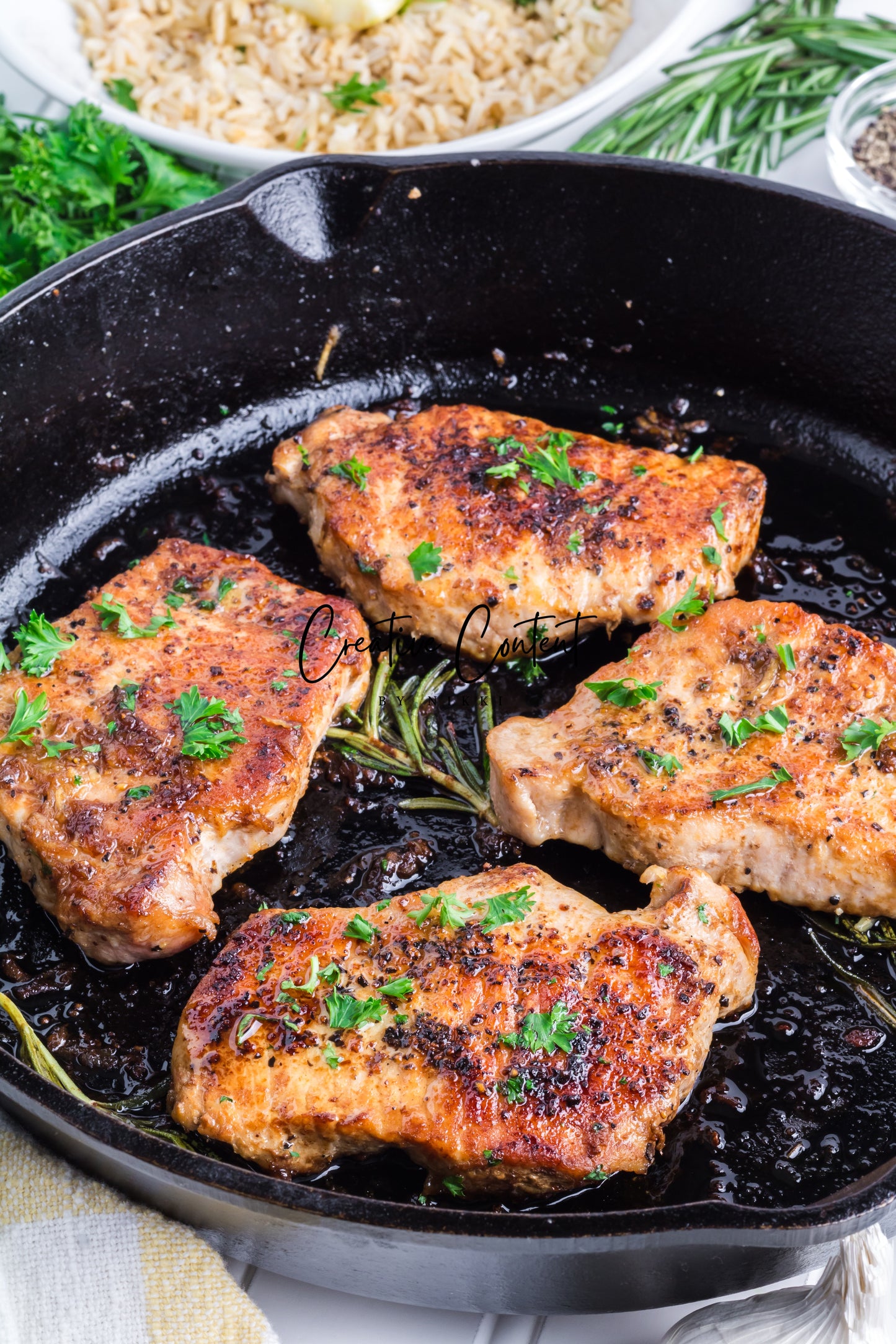 Pan Seared Pork Chops - Set 1 of 2
