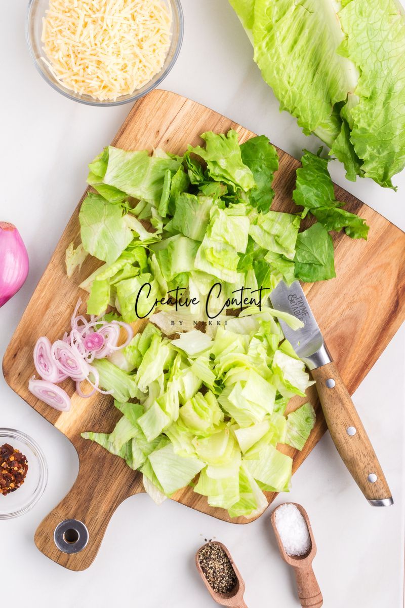 Parmesan Chopped Salad / Lemon Parmesan Salad - 2 of 3