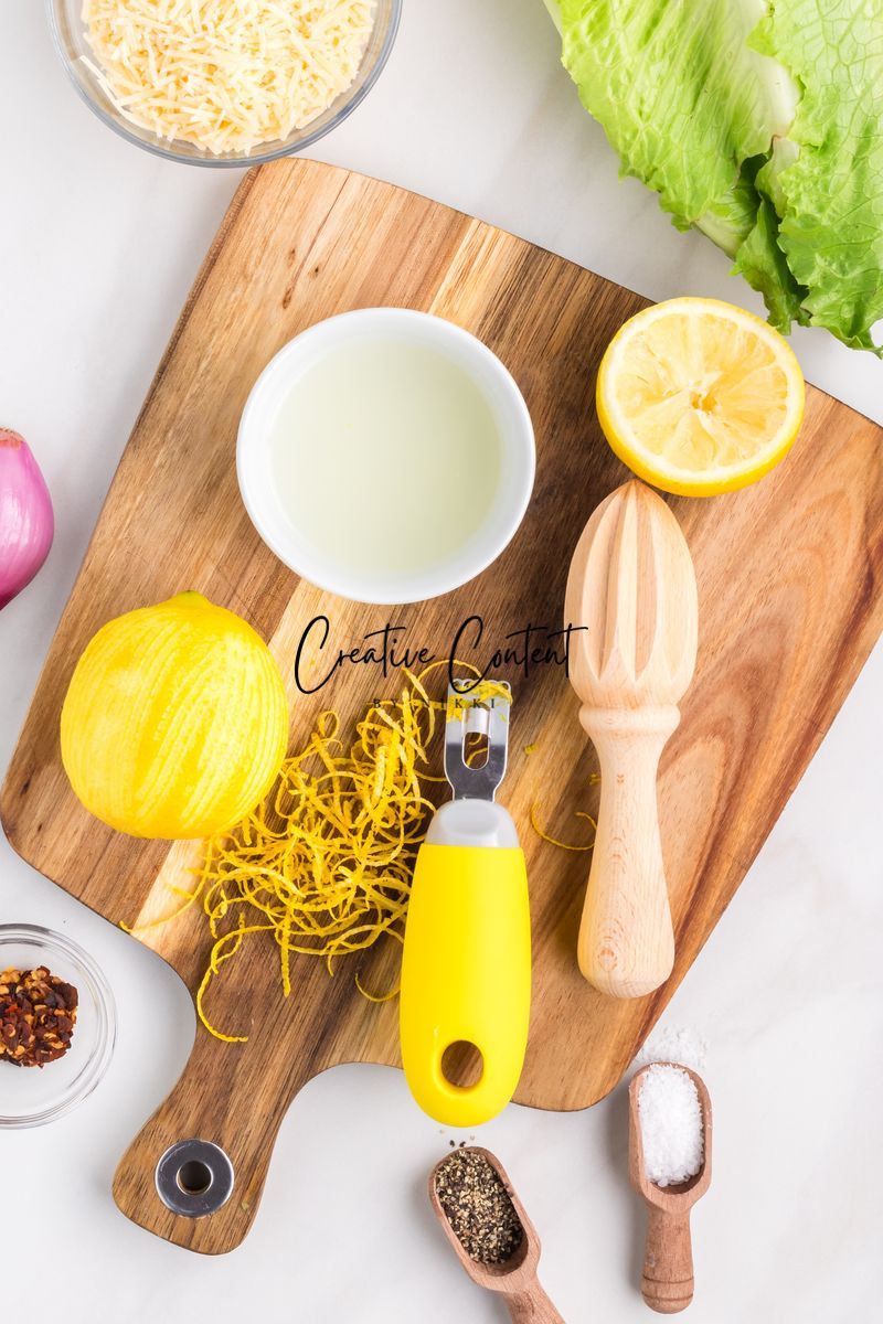 Parmesan Chopped Salad / Lemon Parmesan Salad - 2 of 3