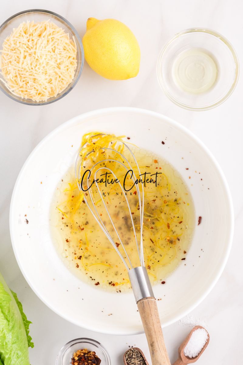 Parmesan Chopped Salad / Lemon Parmesan Salad - 2 of 3