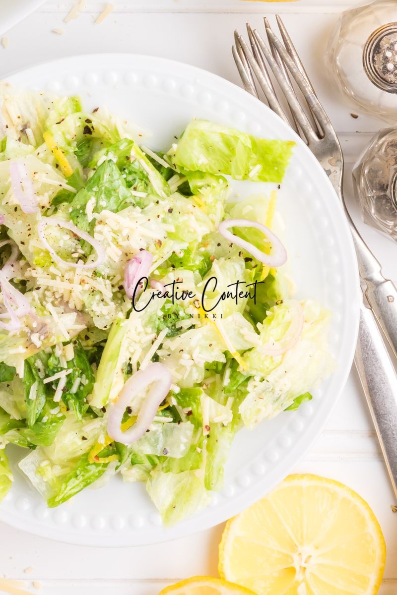 Parmesan Chopped Salad / Lemon Parmesan Salad - 2 of 3
