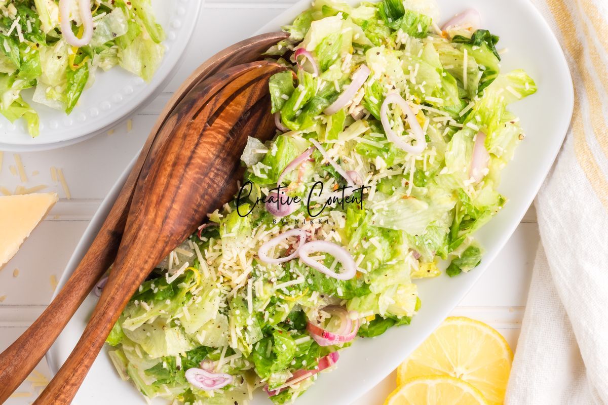 Parmesan Chopped Salad / Lemon Parmesan Salad - 2 of 3