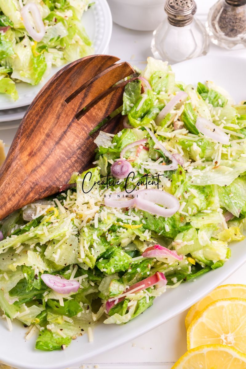 Parmesan Chopped Salad / Lemon Parmesan Salad - 2 of 3