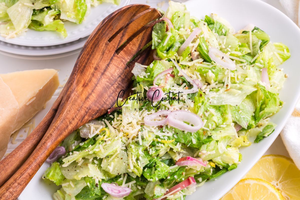 Parmesan Chopped Salad / Lemon Parmesan Salad - 2 of 3