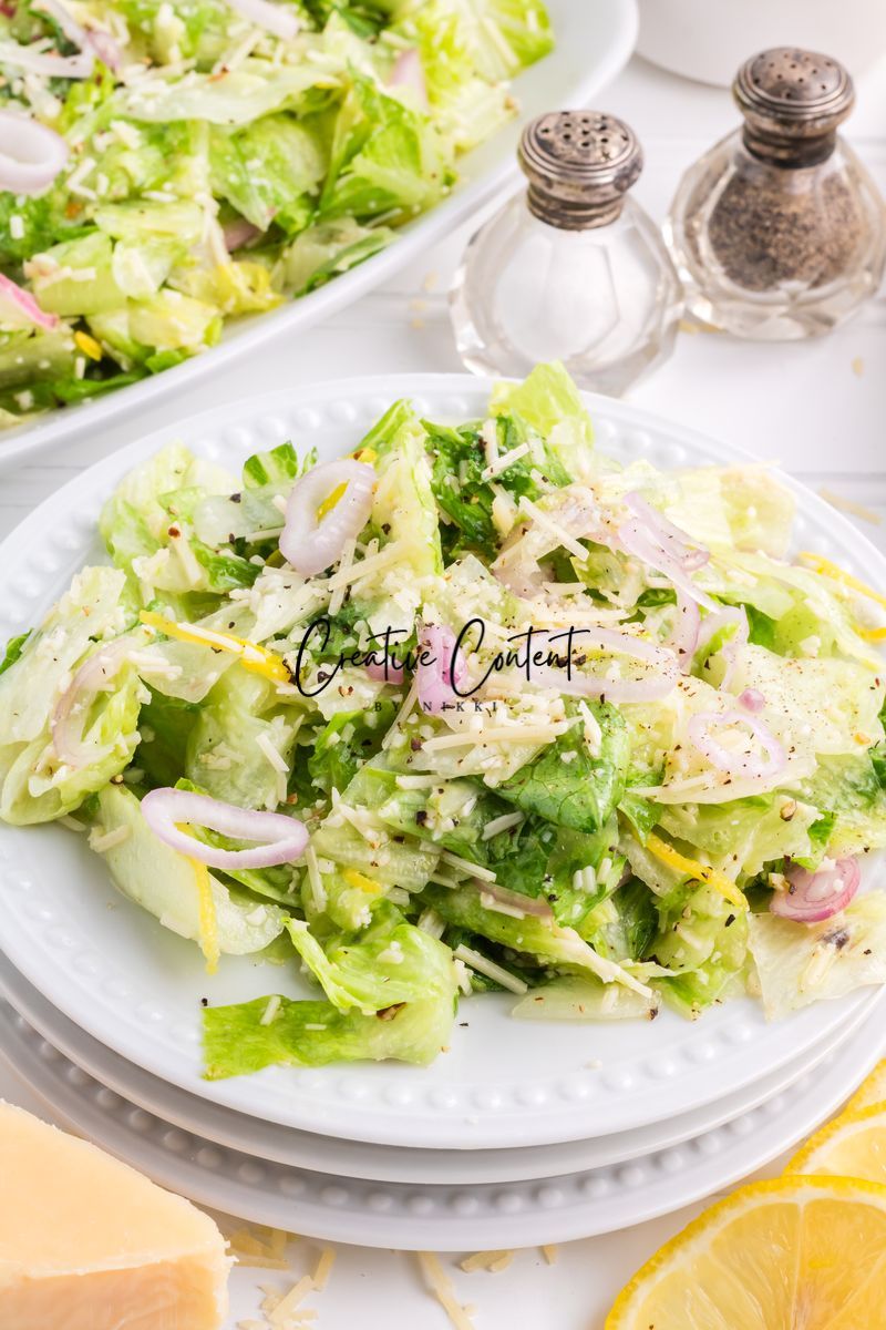 Parmesan Chopped Salad / Lemon Parmesan Salad - 2 of 3