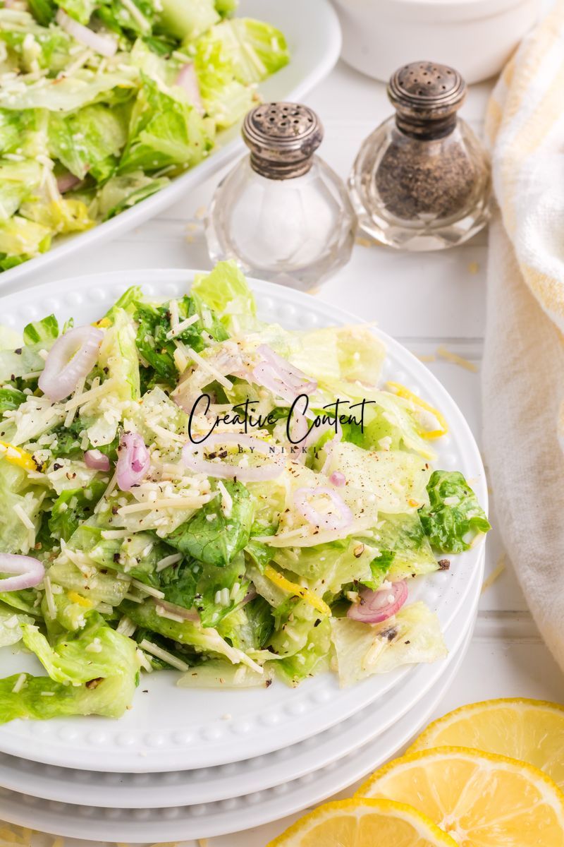 Parmesan Chopped Salad / Lemon Parmesan Salad - 2 of 3