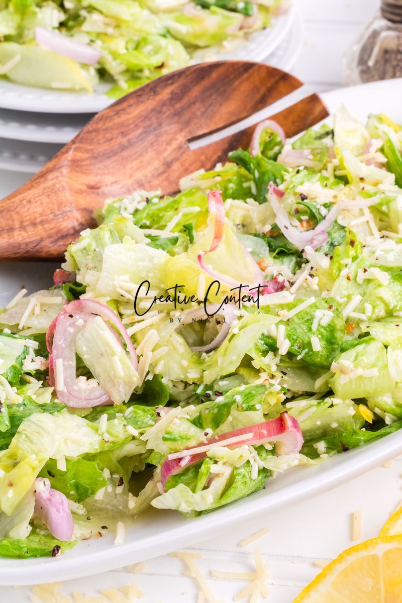 Parmesan Chopped Salad / Lemon Parmesan Salad - 2 of 3