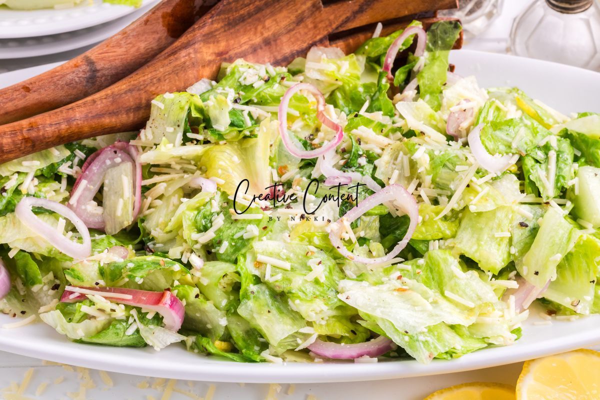 Parmesan Chopped Salad / Lemon Parmesan Salad - 2 of 3
