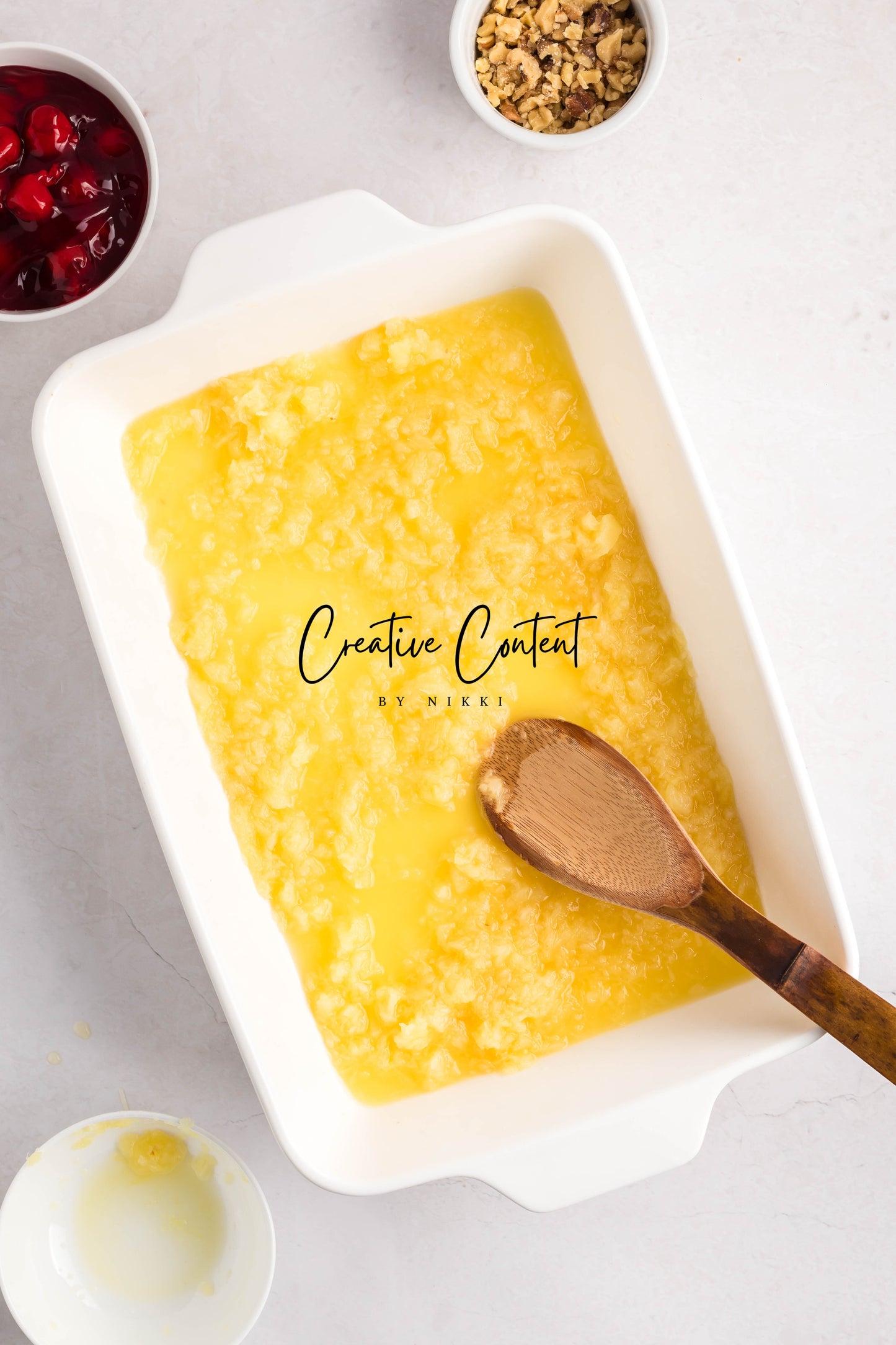 Pineapple Dump Cake With Cherries - Exclusive