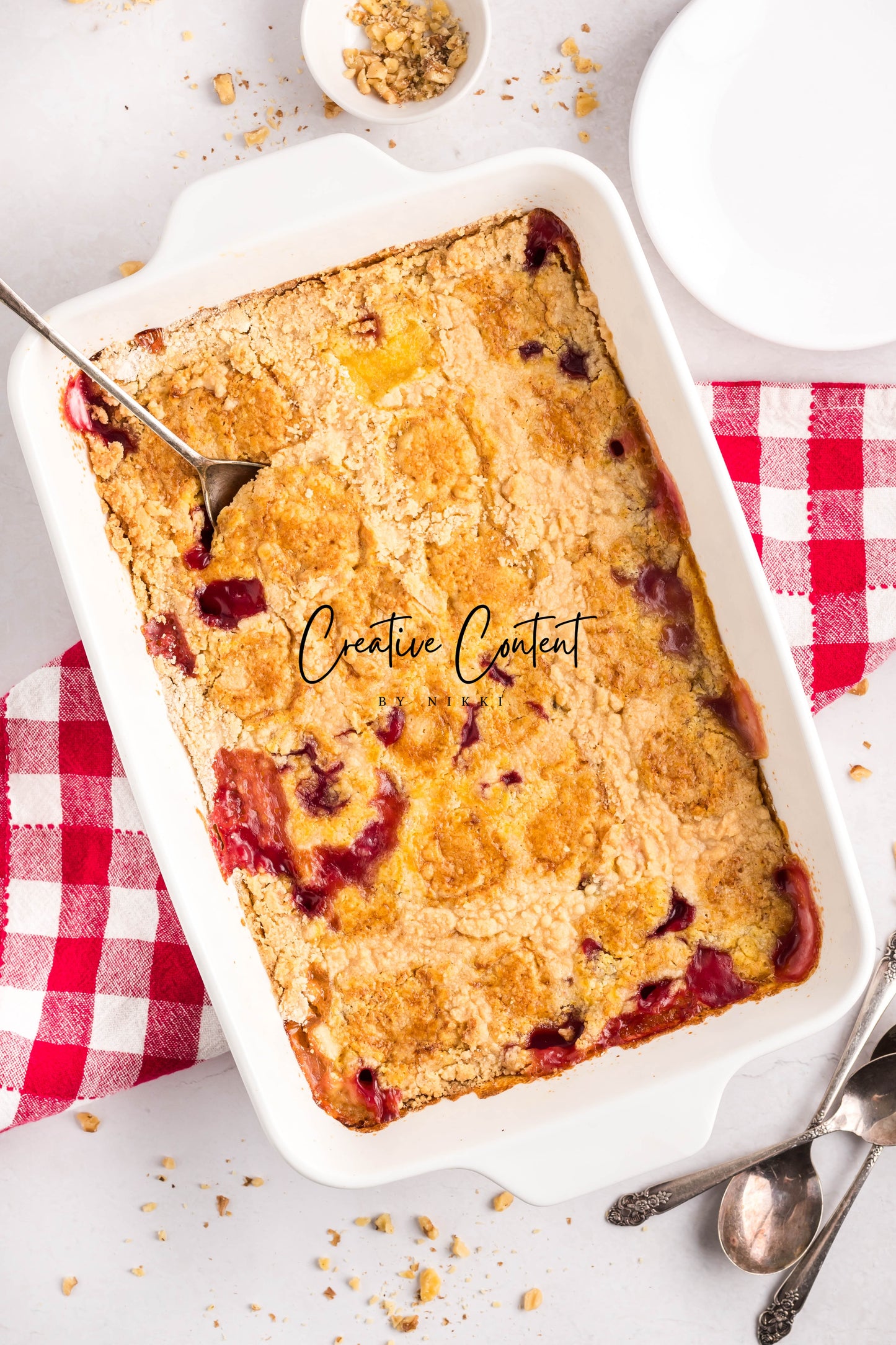 Pineapple Dump Cake With Cherries - Exclusive