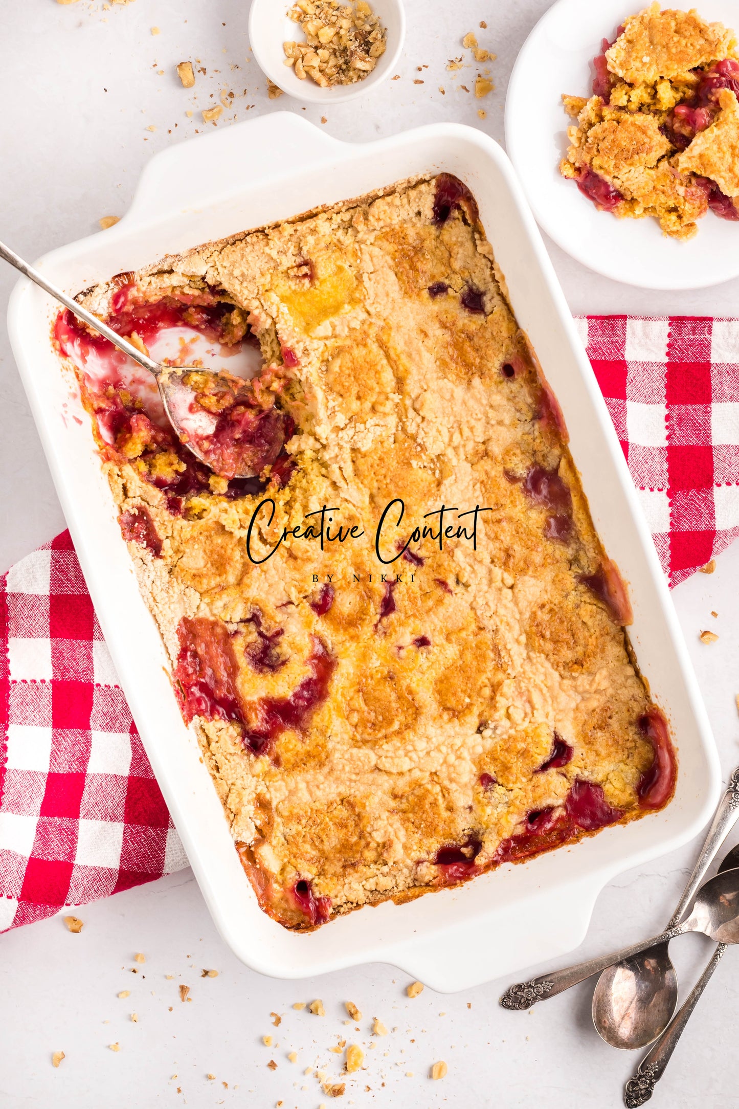 Pineapple Dump Cake With Cherries - Exclusive