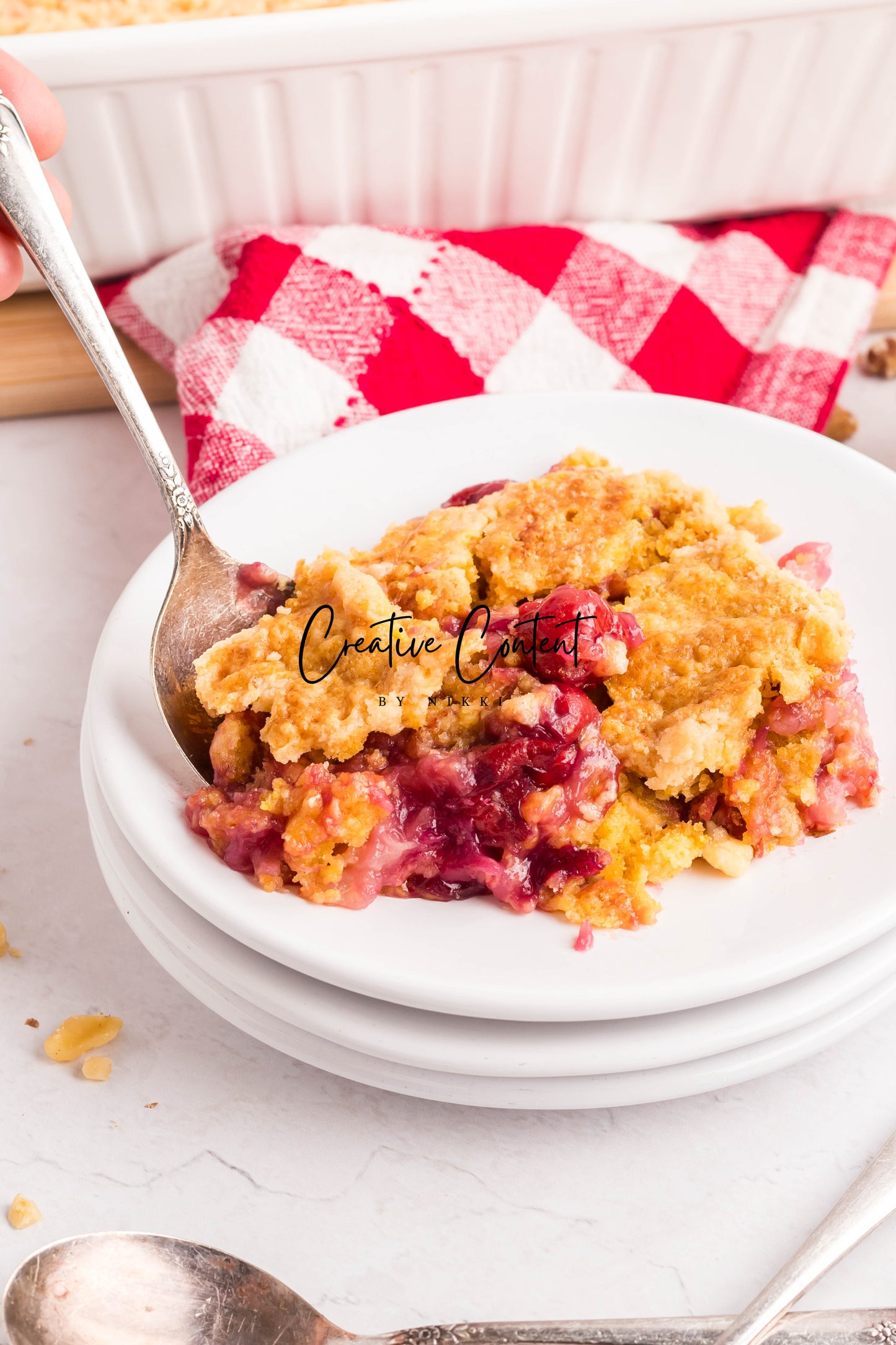 Pineapple Dump Cake With Cherries - Exclusive