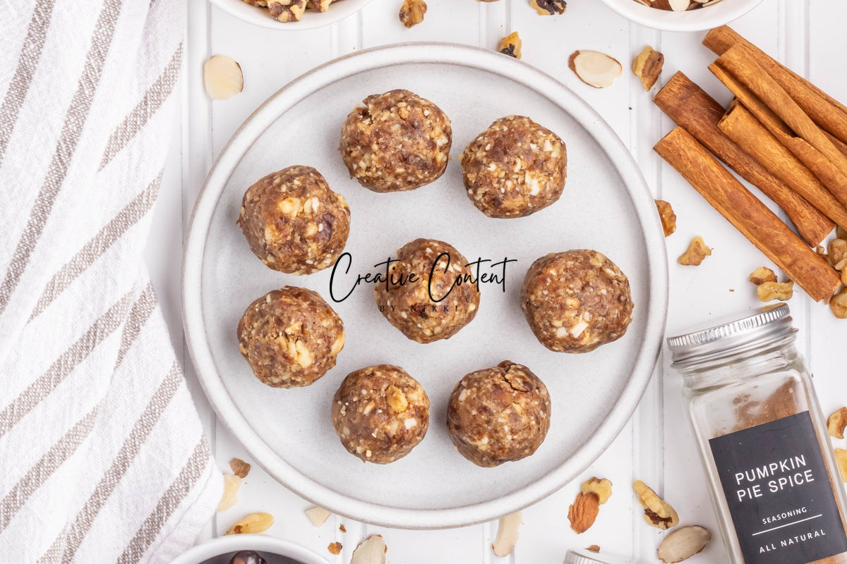No Bake Pumpkin Pie Energy Balls - Set 2 of 2