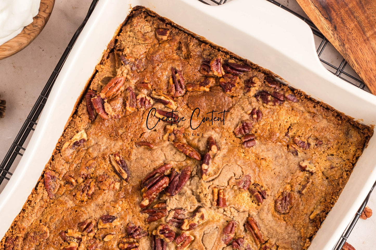 Pumpkin Pie Dump Cake + Homemade Whipped Cream- Exclusive