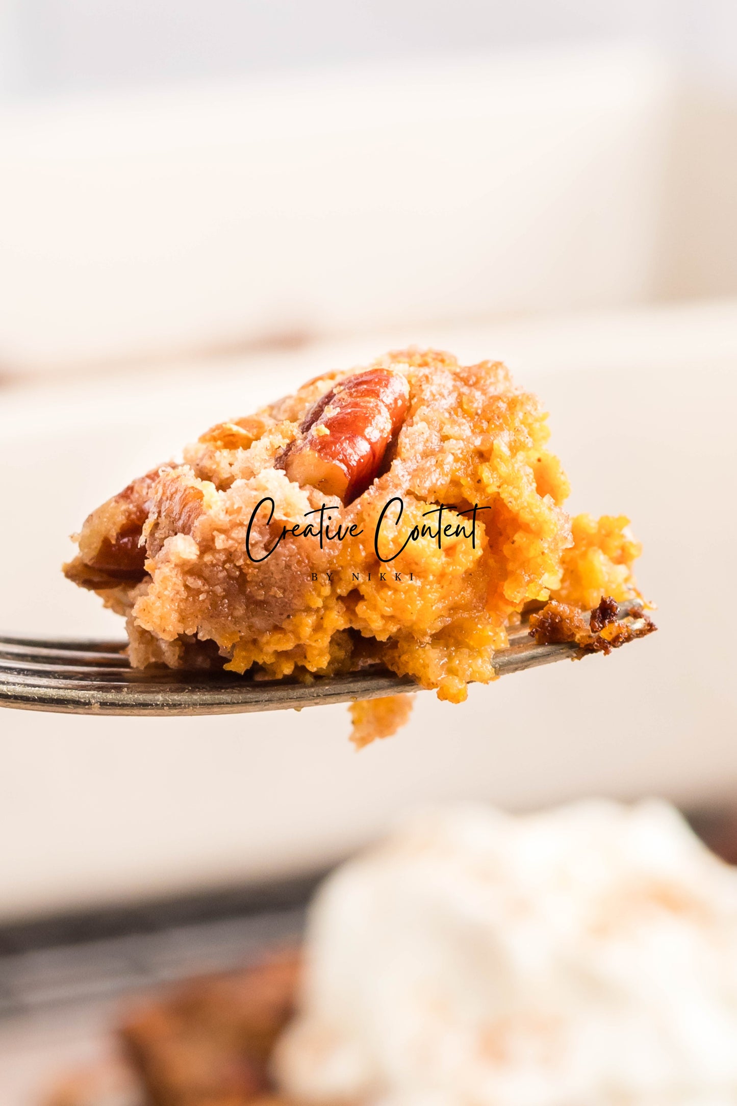 Pumpkin Pie Dump Cake + Homemade Whipped Cream- Exclusive