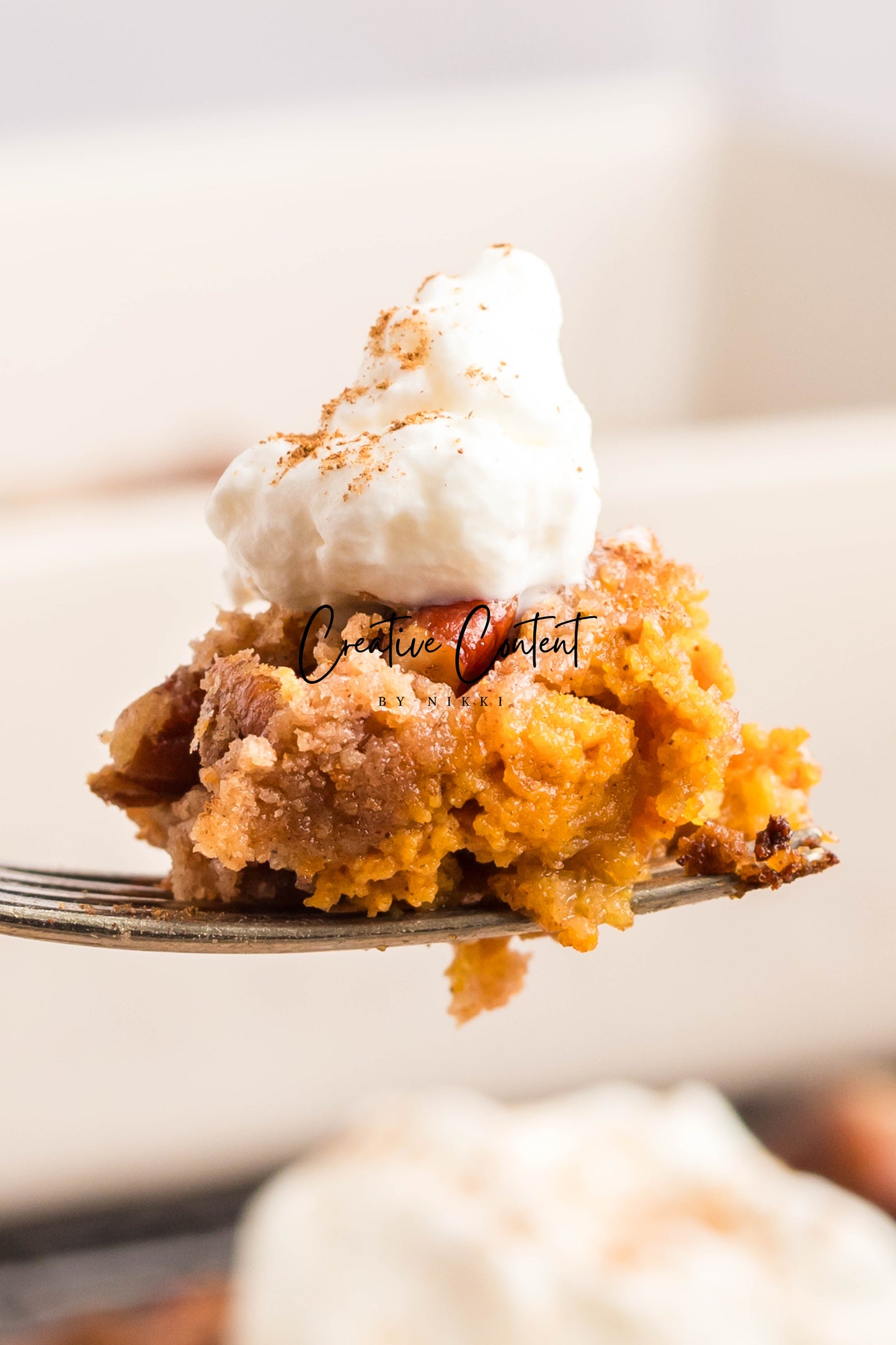 Pumpkin Pie Dump Cake + Homemade Whipped Cream- Exclusive